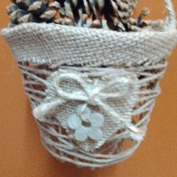 Декоративна кошничка за украса, снимка 1 - Декорация за дома - 34658305