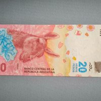 Банкнота - Аржентина - 20 песо UNC | 2017г., снимка 4 - Нумизматика и бонистика - 43931194