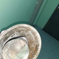 Огромен бронзов чан с кован синджир звънец хлопка камбана, снимка 6 - Антикварни и старинни предмети - 43945798