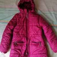 Розово зимно яке 110 размер, снимка 1 - Детски якета и елеци - 43240435
