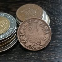 Монета - Нидерландия - 2 и 1/2 (половина) цента | 1884г., снимка 2 - Нумизматика и бонистика - 33598083