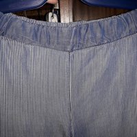 Дамски летен тънък панталон син, снимка 5 - Панталони - 32874982