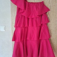 Цикламена рокля, снимка 1 - Рокли - 40415193