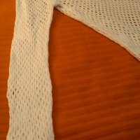 🔚🆒"Esmara"снежно бяла мрежеста блуза , снимка 5 - Блузи с дълъг ръкав и пуловери - 27048353