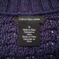 Calvin Klein оригинален дамски пуловер в тъмнолилав цвят р-р M, снимка 7 - Блузи с дълъг ръкав и пуловери - 43642257