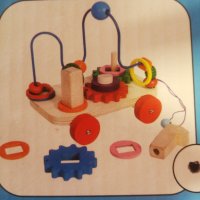 Дървена играчка, с формички за напасване, снимка 1 - Образователни игри - 34951546