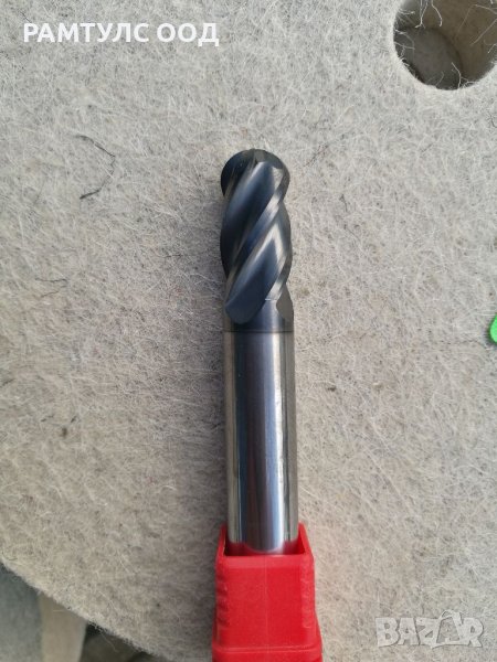 Радиусни твърдосплавни фрези R със 4,пера 45-HRC, снимка 1