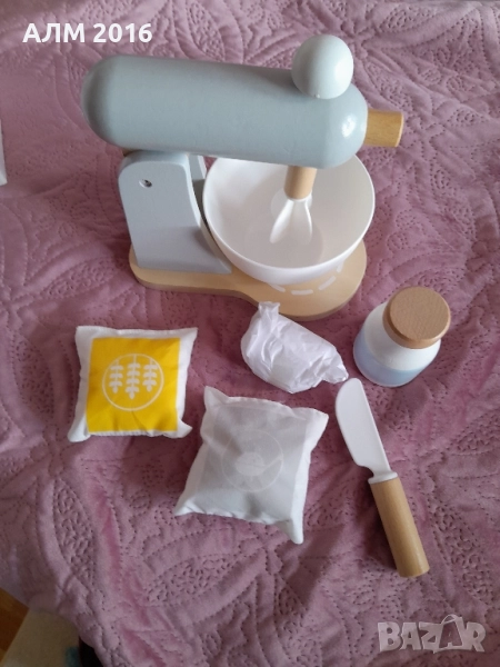 Детски дървен миксер, миксер-робот, снимка 1