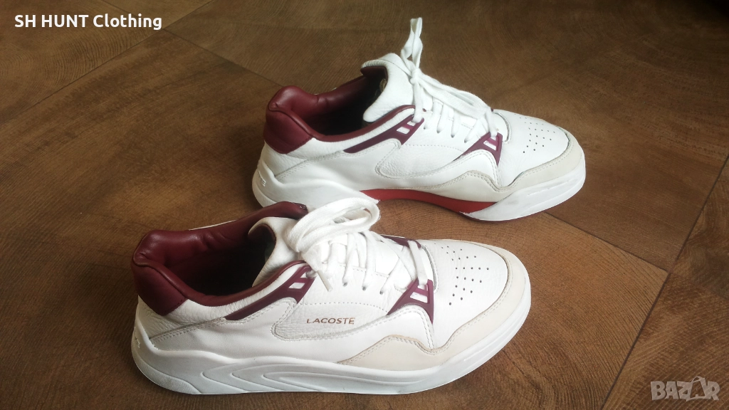 LACOSTE SNEAKERS COURT SLAM 319 SFA WHITE Размер EUR 40 / UK 6,5 естествена кожа 54-14-S, снимка 1