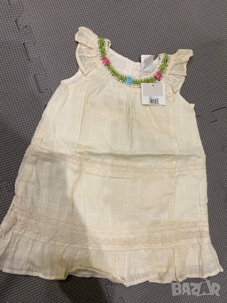 Нова рокля памук 6-12м, снимка 1