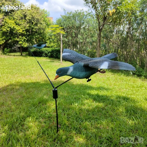 Ефективна магнитна въртяща се машина-примамка с дистанционно управление за привличане и лов на птици, снимка 1