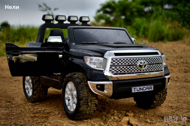 Акумулаторен джип TOYOTA Tundra 12V, лицензиран, с меки гуми, кожена седалка, снимка 1