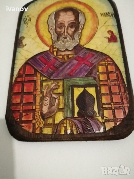 Икона св. Николай , снимка 1