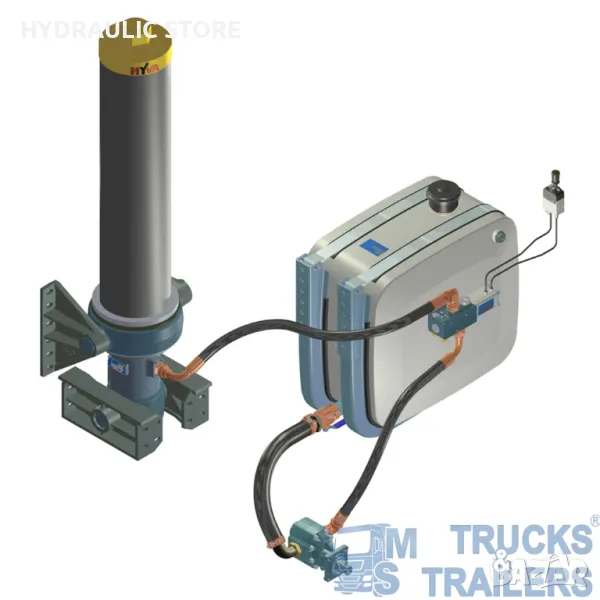 Еднокръгова хидравлична система AL с маркучи Турция, снимка 1