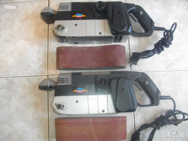 950 Вата-360 м/мин-Голям Профи Немски Лентов Шлайф-Регулация Скорост-King Craft KBS 950N, снимка 1