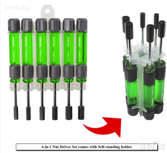 комплект шестограми, глухи ключета 6 бр, ENGINEER- Япония, снимка 1