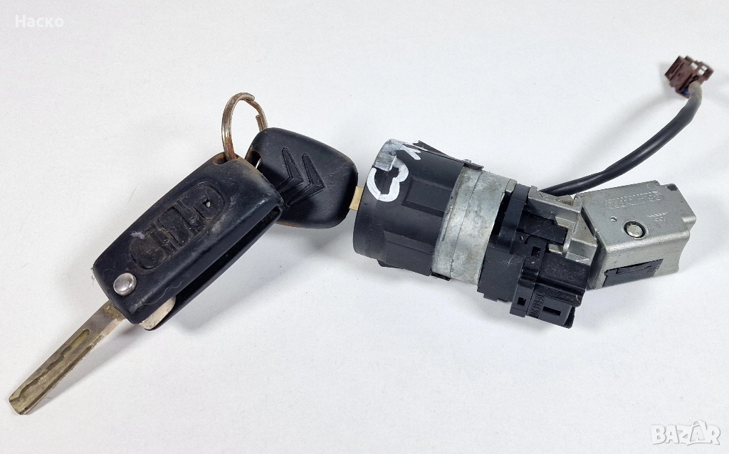 Патронник Ключ и Клеморед Контактен Ключ Ситроен Ц5 Х7 III Citroen C5 X7 III 2008-2017, снимка 1