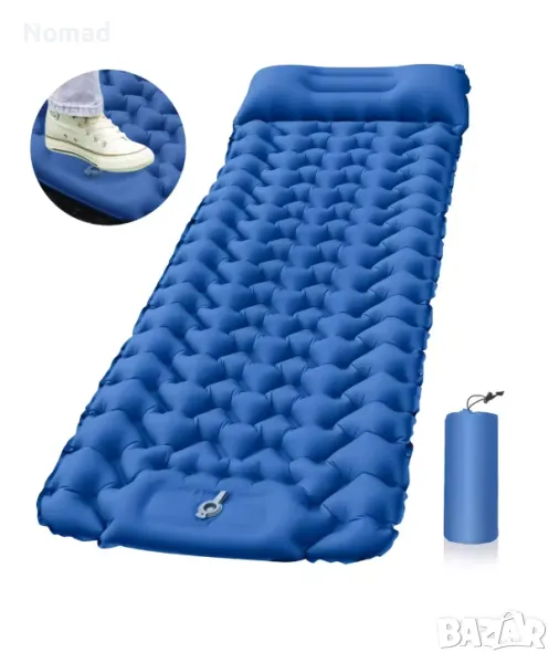 📢 -60% ПРОМО – Ултралеко надуваемо шалте / дюшек за трекинг и къмпинг, снимка 1