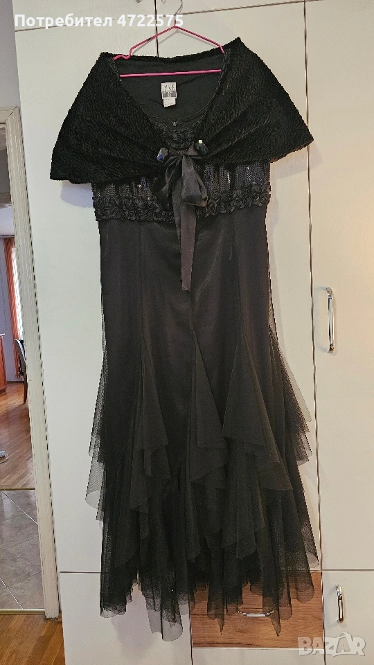 Луксозна дълга вечерна рокля, снимка 1