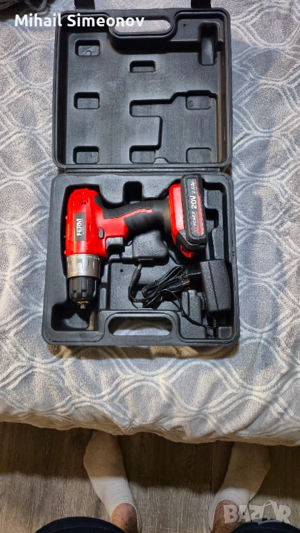 ПРОМО Ferm Акумулаторна бормашина 20v , 2 Ah Винтоверт Включва батерия, зарядно, 60 лв, снимка 1