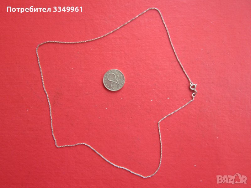 Страхотно  сребърно колие верижка 835 проба 5, снимка 1
