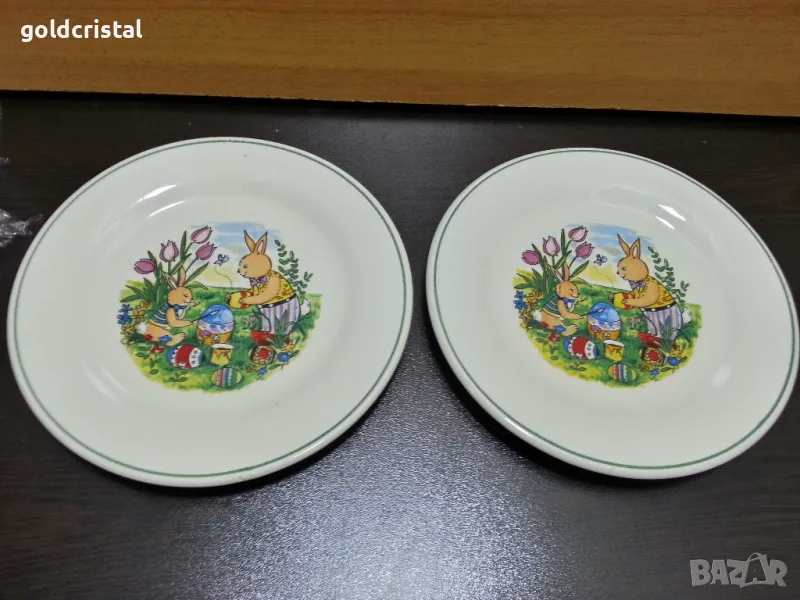 немски порцелан чинии детски комплект Великден , снимка 1