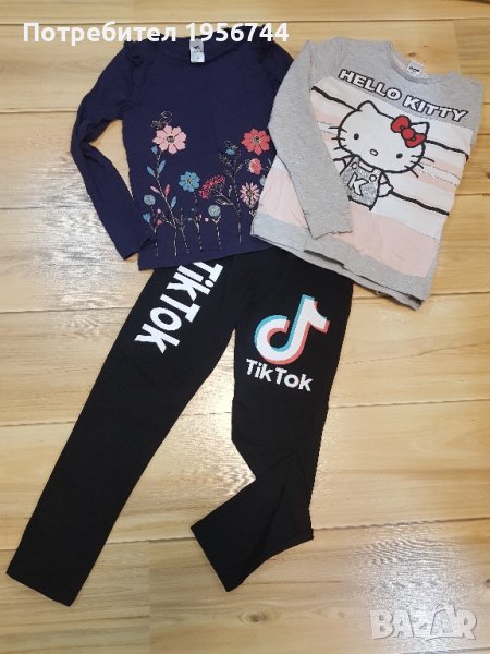 Лот клин Tik Tok и блузки 140см, снимка 1