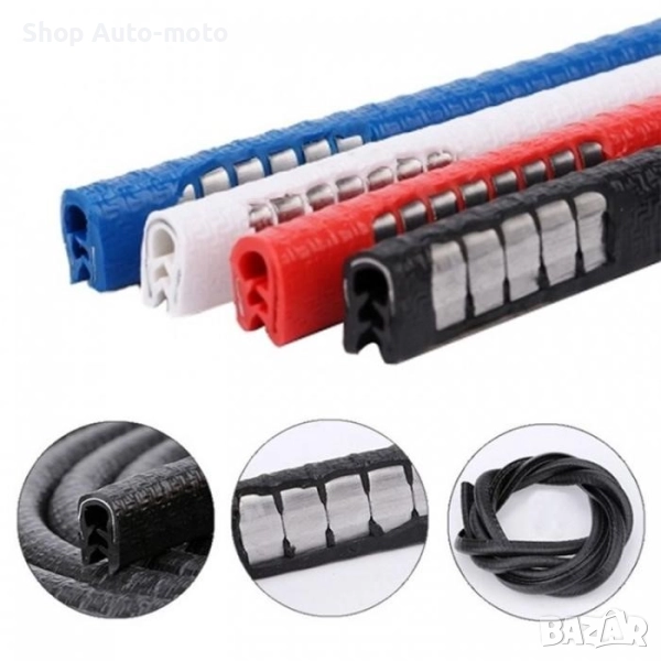 Лайсна за врати Automat, Протектор, Бял, Син, Червен и Черен, снимка 1