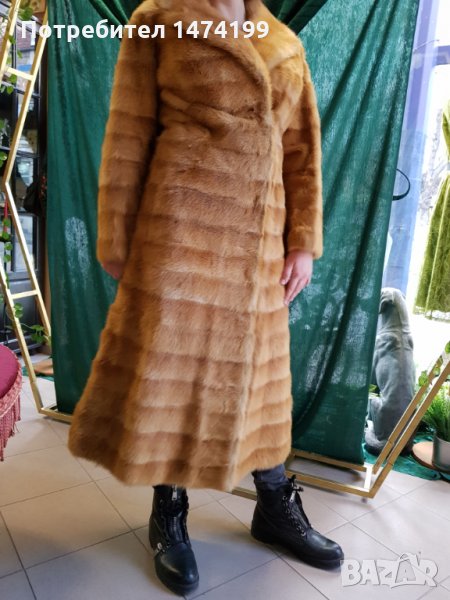 Дълго кожено палто, снимка 1