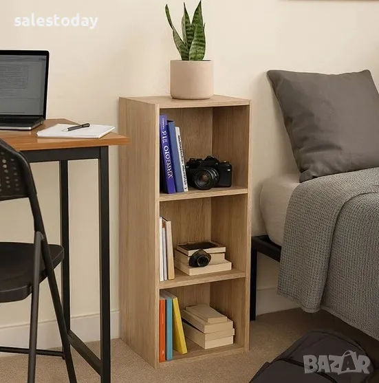 Етажерка за книги- Рафт за играчки 30x23,5x89 см, 3 рафта, снимка 1