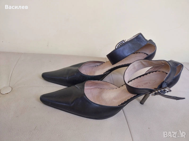 Обувки с ток Luis Cardy естествена кожа, снимка 1