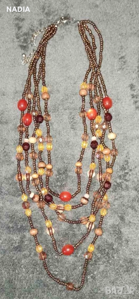 Многоцветно колие от мъниста , снимка 1