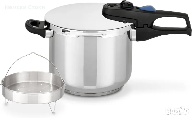 Немска тенджера под налягане ELO Praktika XL 6l, 22cm, снимка 1