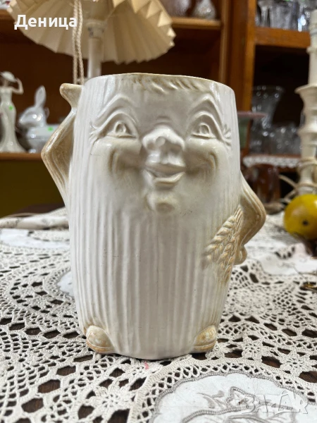 Голям симпатяга🤍 Разпознат като винтидж съд за прибори, но според мен в идеален за главички чесън🫶, снимка 1