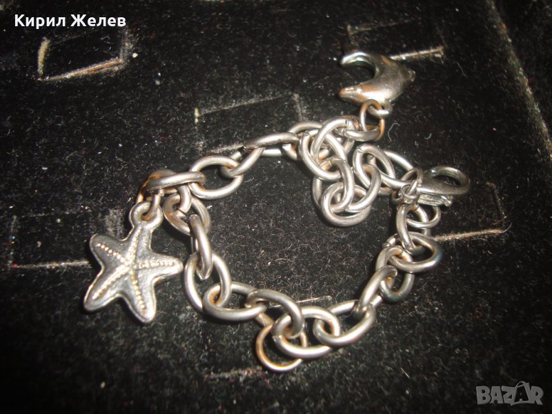 ПОСРЕБРЕНА МЕДНА ГРИВНИЧКА с ФИГУРКИ 20787, снимка 1