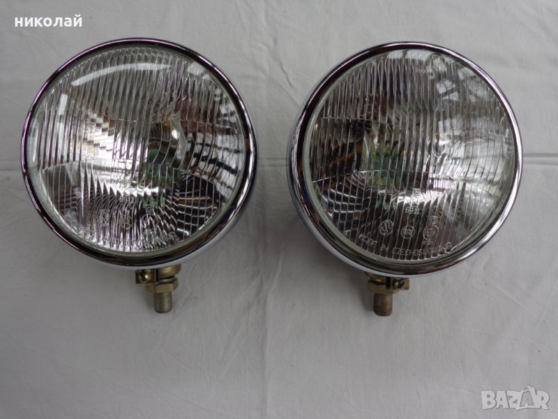 Ретро фарове Made in Czechoslovakia PAL. ESC  76 00.77 с диаметър 190 мм чисто нови., снимка 1