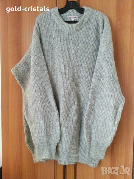 вълнена мохерна блуза туника пуловер, снимка 1