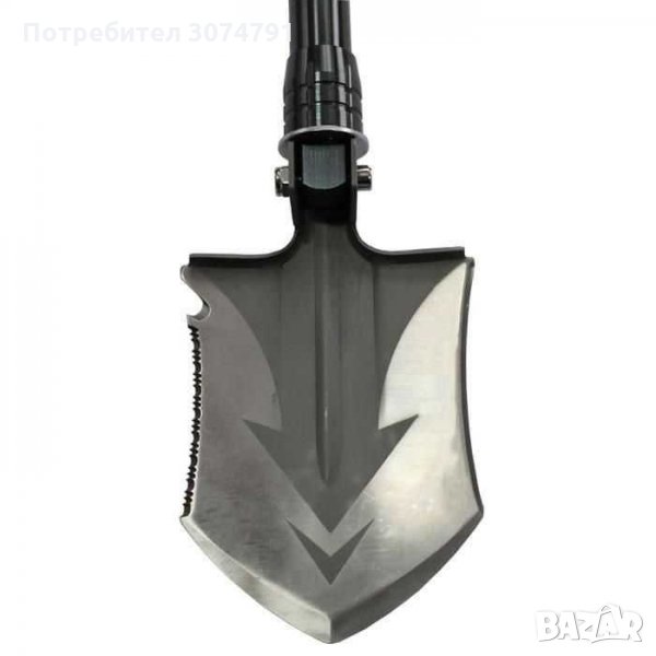 Мултифункционална Стоманена Лопата Лопатка Сгъваема 14 в 1, с Калъф, снимка 1
