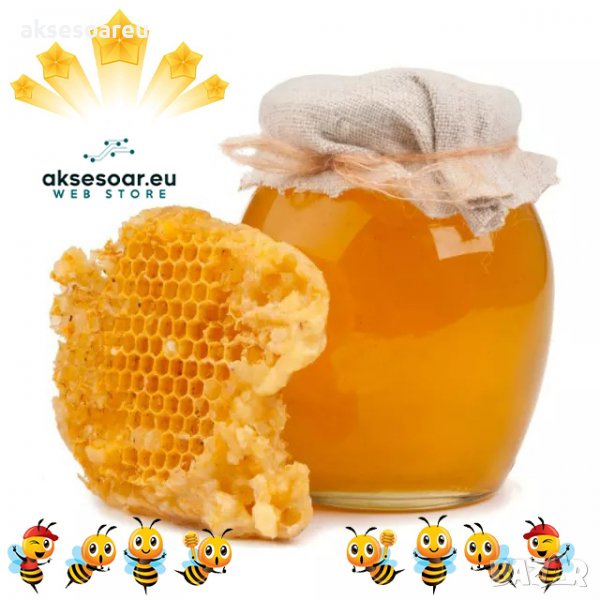 Предлагам първокачествен полифлорен пчелен мед прополис и восък произведени в екологично чист район , снимка 1