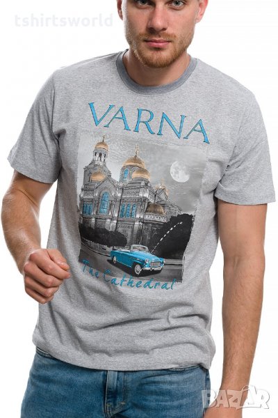 Нова мъжка тениска с трансферен печат Варна Катедрала , снимка 1