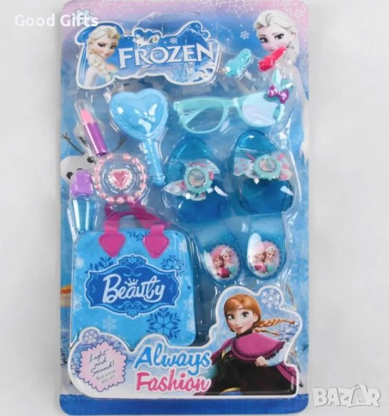 Голям Комплект Аксесоари Замръзналото кралство с обувки на Елза, снимка 1