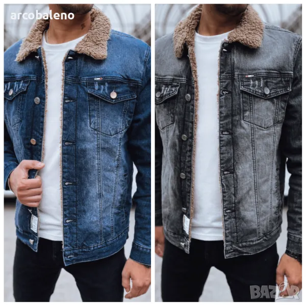 Мъжко изолирано дънково яке, 2цвята , снимка 1