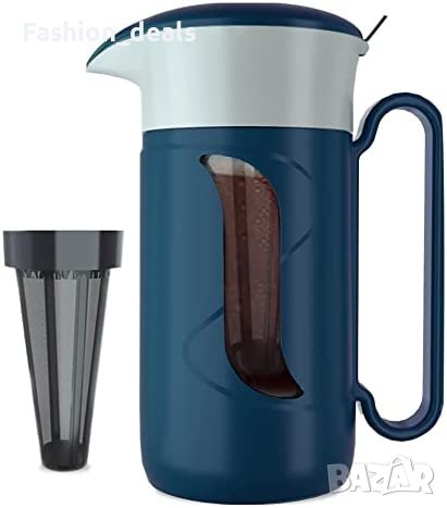 Нова кана с филтър за напитки Кафе Чай топли студени 1,5 литра кухня, снимка 1