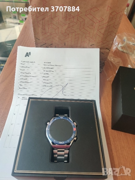 Смарт часовник HUAWEI WATCH ULTIMATE TITAN Titanium Strap , снимка 1