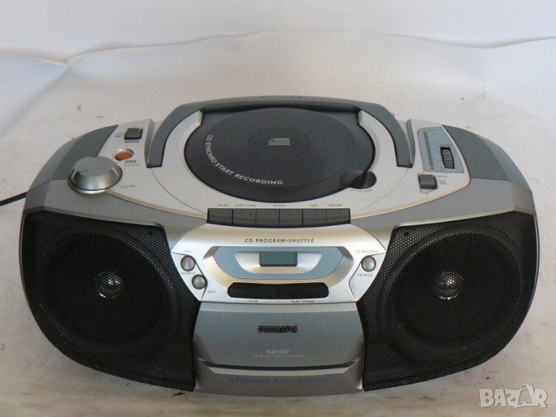 CD плейър радио касетофон Philips - Boombox BassBoost, снимка 1