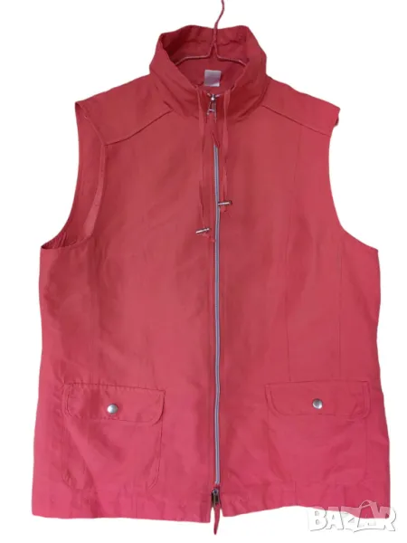 Дамски елек с джобове Aproductz, 100% полиестер, Розов, 65х55 см, 42, снимка 1