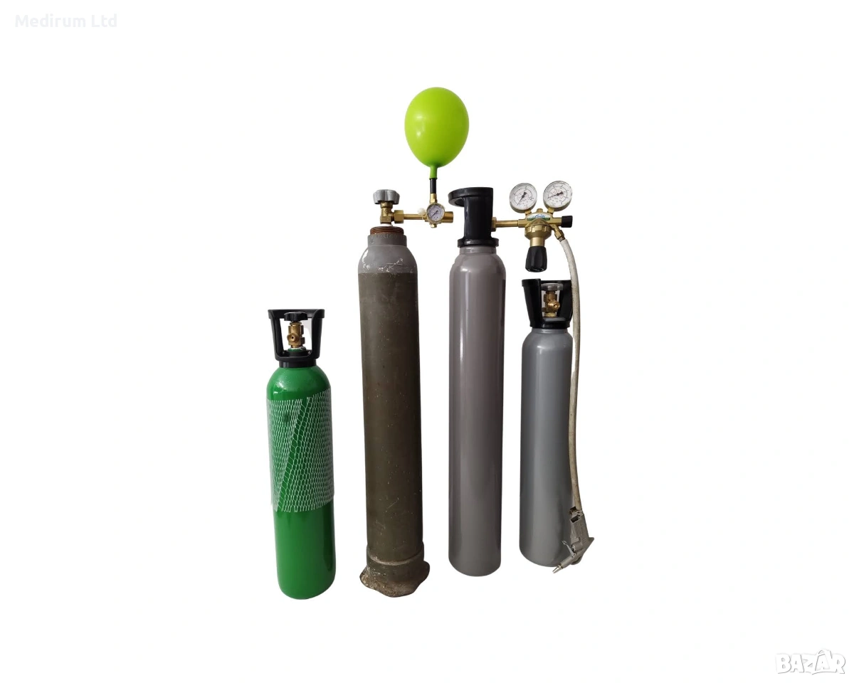 Зареждане на бутилки с хелий, снимка 1