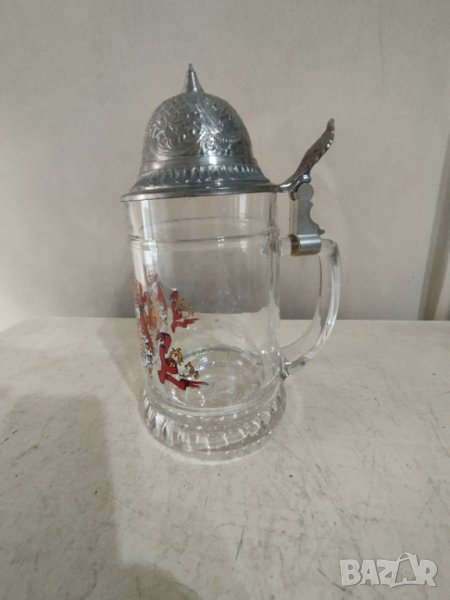 ретро халба за бира с капак, снимка 1