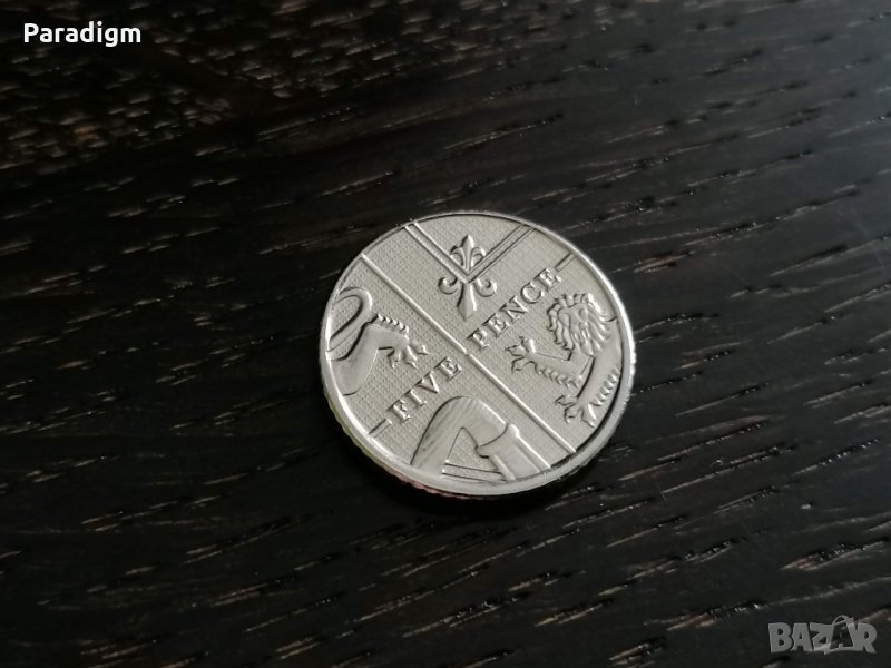 Монета - Великобритания - 5 пенса | 2013г., снимка 1