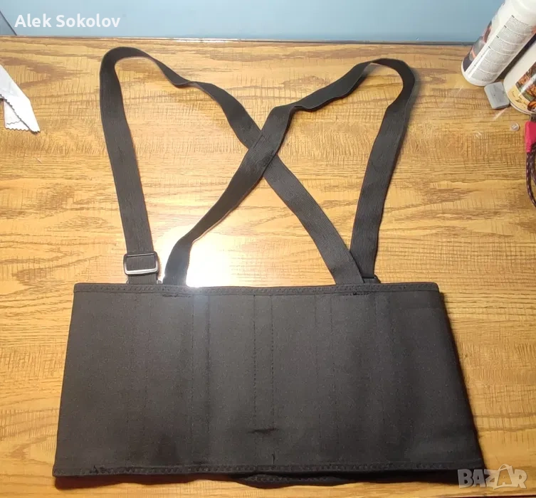 Ортопедичен колан за кръст с презрамки – до 105 см, снимка 1